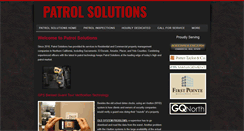 Desktop Screenshot of patrolsolutions.com
